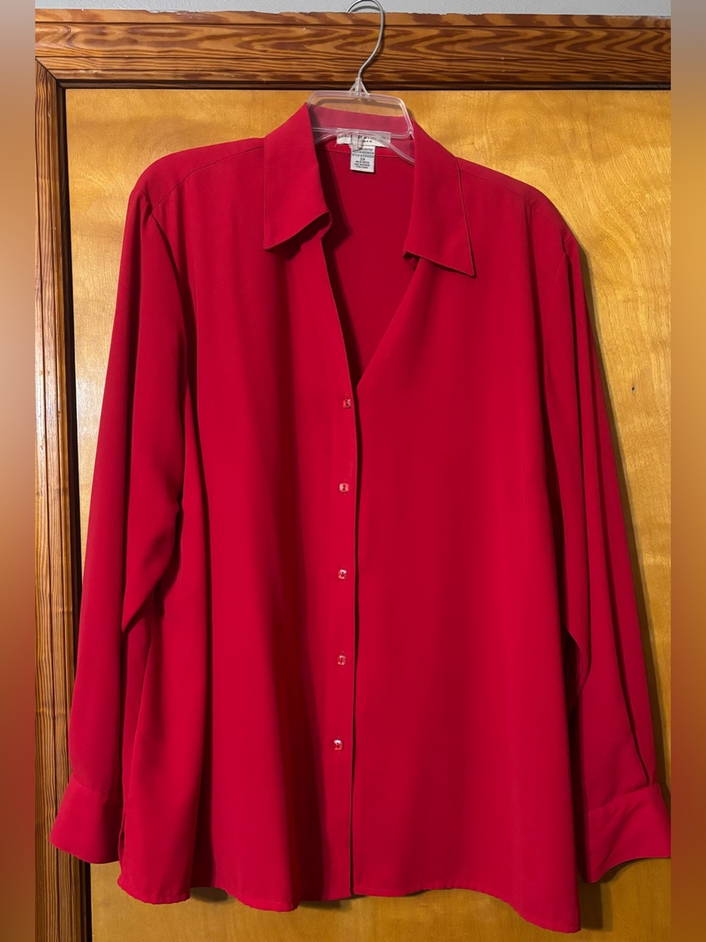Notations Women's Bright Red Blouse